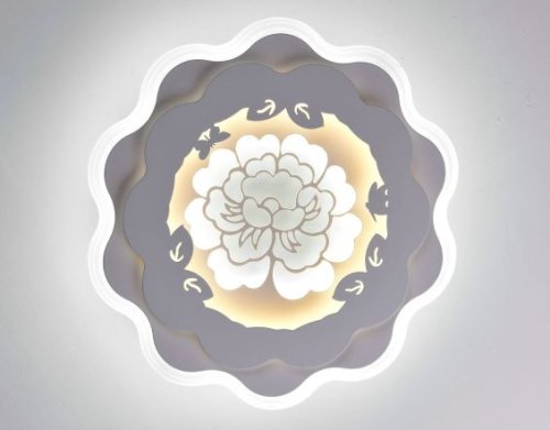 Светильник светодиодный Мелодия Света Цветок 6074-36W 220В 36Вт Белый картинка 